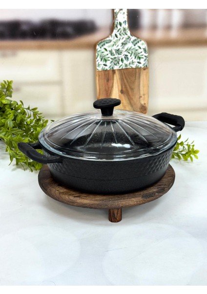 YENİ DIAMENTE DÖKÜM BASIK MODEL TENCERE 28 CM