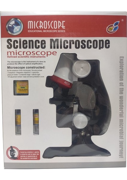 Myteknolojim Eğitici Microskop Kiti Zoom LED Işıklı 100 x 400 x 1200 x indirimleri