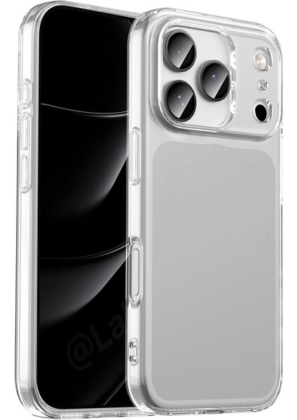 Apple iPhone 17 Pro ile Uyumlu Kapak Süper Silikon Şeffaf Kılıf