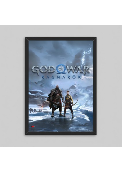 God Of War Ragnarok Game Çerçeveli Oyun Poster Tablo Savaş Tanrısı Kratos