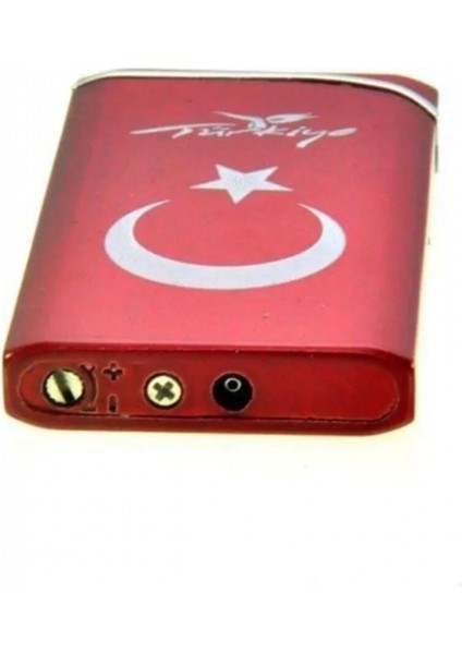 Hdmarketim Rezistanslı Rüzgarda Sönmez Metal Türk Bayraklı Çakmak Ultra Ince 5833 fırsatları