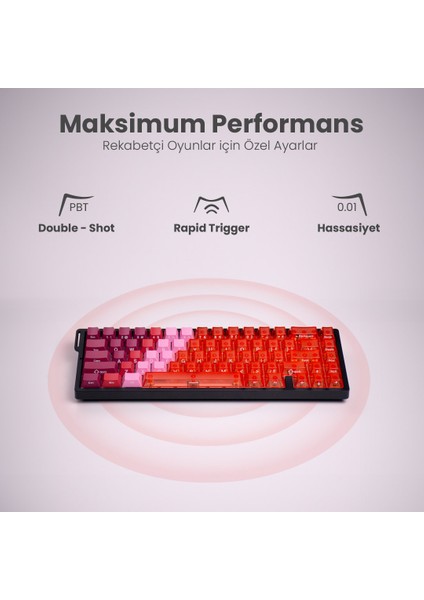 Beast R68 He Max Kablosuz 8k Hz Manyetik Switch Klavye fırsatları