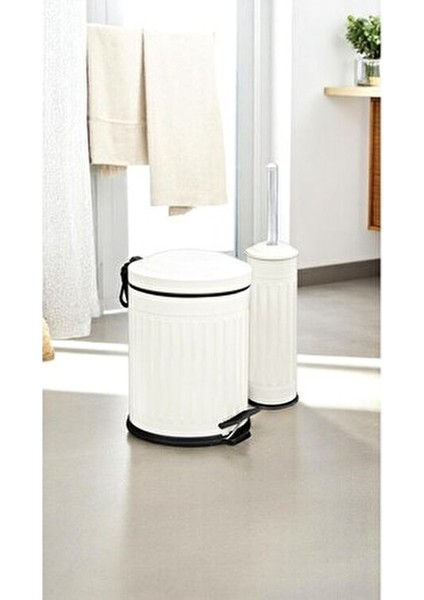 Ikili Banyo Seti Krem Vintage