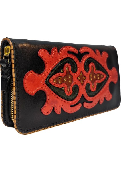 El Yapımı (Handmade) Çok Bölmeli Hakiki Deri Kadın Cüzdan Isfahan 40020 modelleri