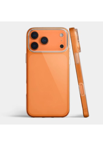 Apple iPhone 17 Pro ile Uyumlu Kapak 1mm Şeffaf Süper Silikon Kılıf