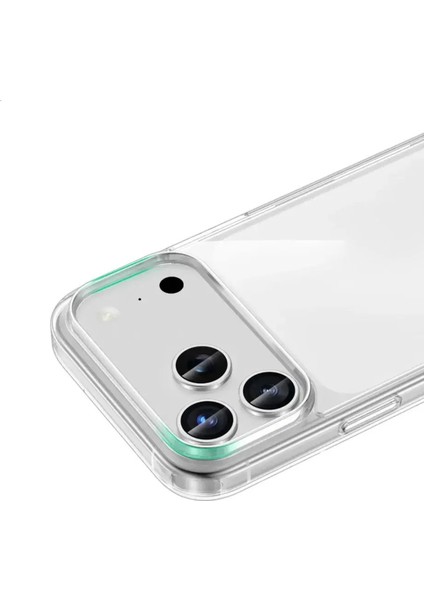 Apple iPhone 17 Pro ile Uyumlu Kapak 1mm Şeffaf Süper Silikon Kılıf modelleri