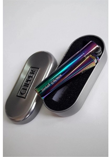 Gökkuşağı Renkli Full Metal Kutulu Belgeli Orjinal Çakmak fiyatları