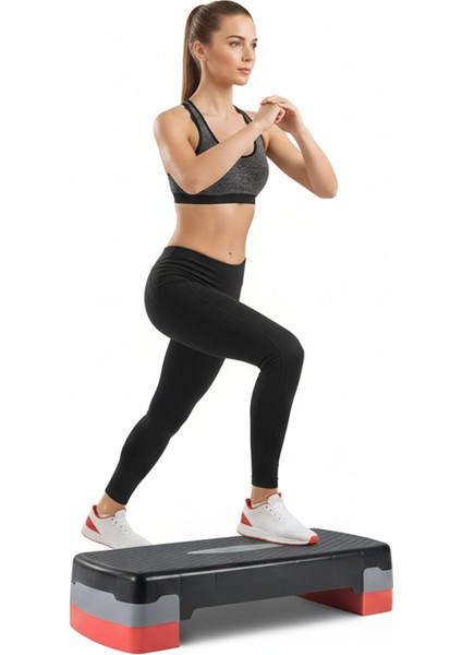 Step Tahtası 2 Kademeli ve Atlama Ipi | Aerobik Kardiyo Egzersiz, Evde Spor Fitness Aleti fırsatları