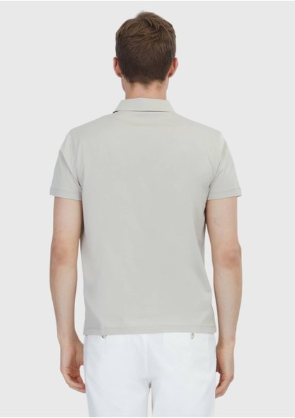 Bej Düz Polo Yaka %100 Pamuk T-Shirt indirimleri