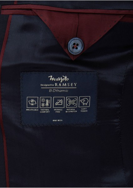 Lacivert Düz Modern Fit %100 Yün Takım Elbise indirimleri