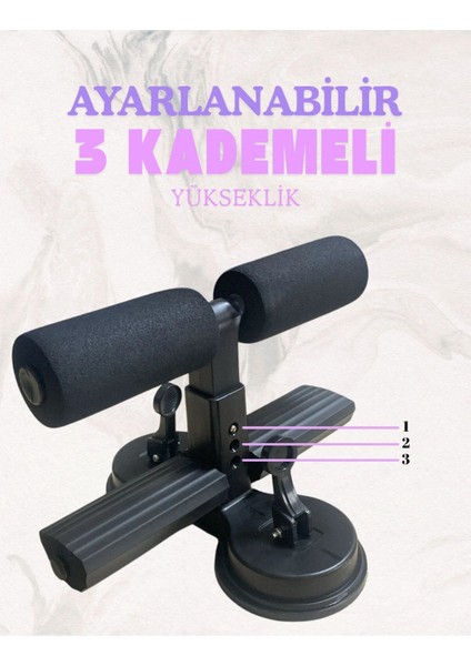 Çift Vantuzlu Mekik Çekme Metal Spor Aleti Ayak Destekli Karın Egzersizi Evde Spor Egzersiz fiyatları
