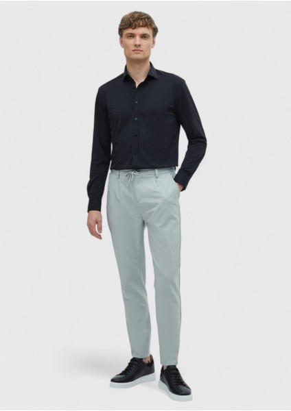 Siyah Düz Regular Fit Dokuma Klasik Gömlek fiyatları