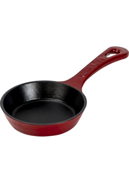 Döküm Yuvarlak Kızartma Tavası Yekpare Saplı. ÇAP(Ø)12CM.-BORDO fiyatları