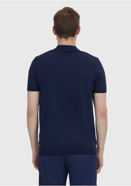 Lacivert Polo Yaka Düz Örgü Triko indirimleri