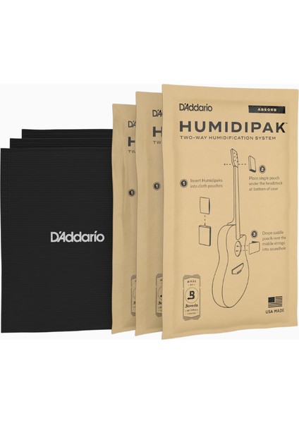 D'addarıo Humidipak Absorb Kit, Otomatik Iki Yönlü Gitar Nem Kontrol Sistemi fiyatları