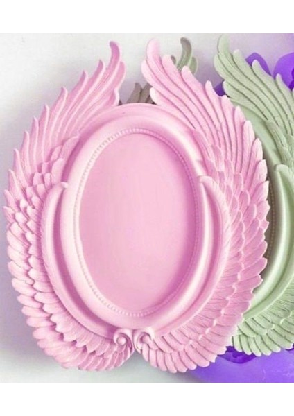 24cm Kanat Çerçeve Silikon Kalıp K-553, Polyester Taş Tozu Alçı Kalıbı fırsatları