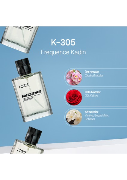 K-305 Frequence Kadın Parfümü 50 ml fiyatları