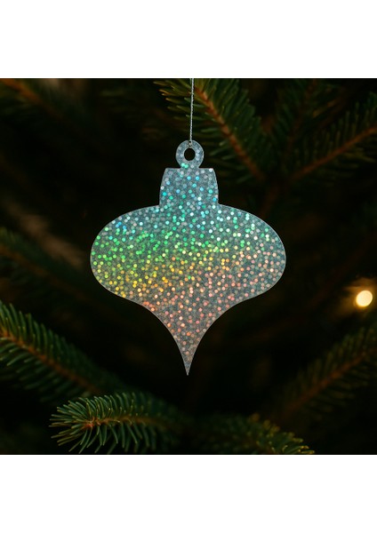 5’li Hologram Yılbaşı Ağacı Süsü Seti – Parlak Holografik (Ipli Asılabilir, 5 Farklı Model) fırsatları