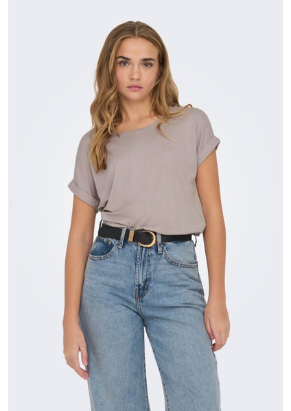 ONLMOSTER S/S O-NECK TOP Pembe Kadın Kısa Kol T-Shirt