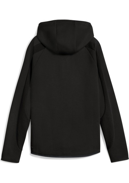 Puma EVOSTRIPE Full-Zip Hoodie Siyah Kadın Fermuarlı Sweatshirt