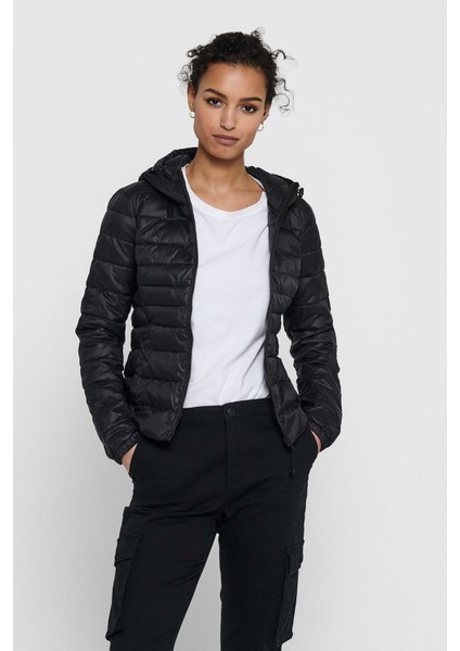 ONLTAHOE HOOD JACKET OTW Siyah Kadın Ceket