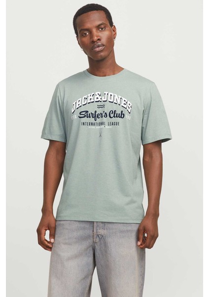 JJELOGO TEE SS Yeşil Erkek Kısa Kol T-Shirt