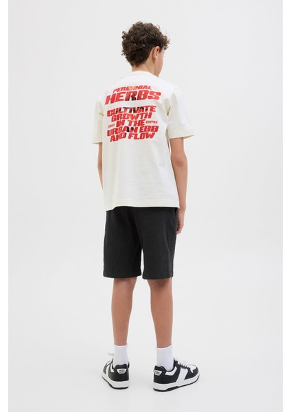 JPSTJAIDEN JJCRINKLE Siyah Erkek Çocuk Şort