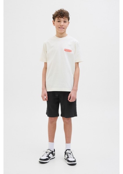 JPSTJAIDEN JJCRINKLE Siyah Erkek Çocuk Şort