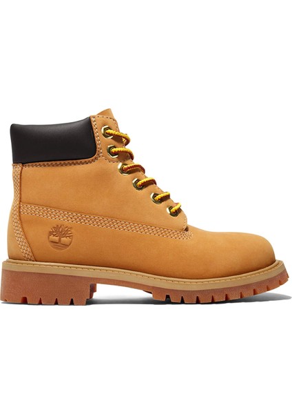 Premium 6 Inch Lace Up Sarı Erkek Çocuk Outdoor Bot