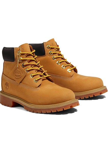 Premium 6 Inch Lace Up Sarı Erkek Çocuk Outdoor Bot