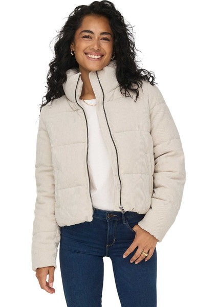ONLNEWDOLLY CORDUROY PUFF Bej Kadın Mont