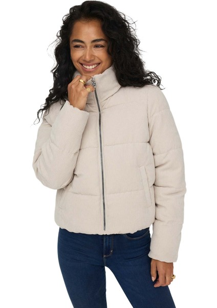 ONLNEWDOLLY CORDUROY PUFF Bej Kadın Mont