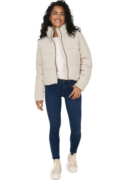 ONLNEWDOLLY CORDUROY PUFF Bej Kadın Mont