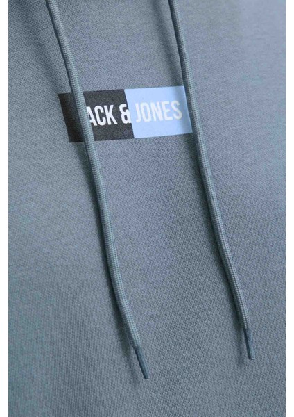 JJPAN SWEAT HOOD Gri Erkek Sweatshirt
