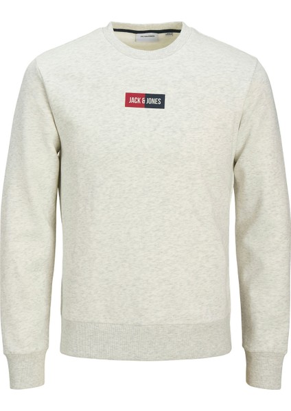 JJPAN SWEAT CREW NECK Beyaz Erkek Sweatshirt