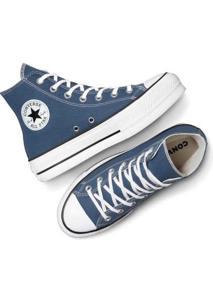 Chuck Taylor All Star Lift Platform Unisex Mavi Sneaker.903 indirimleri