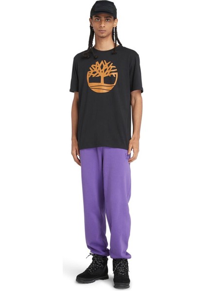 KENNEBEC RIVER Tree Logo Siyah Erkek Kısa Kol T-Shirt