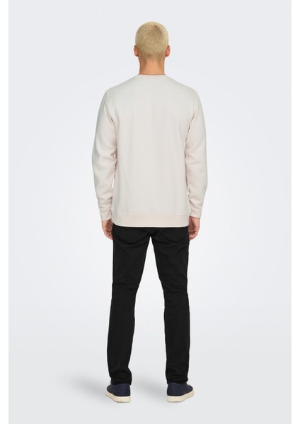 Only&sons Onsdawson Reg Crew Vd Gri Erkek Sweatshirt