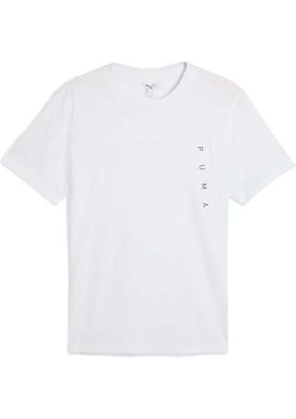 M TAD TECH Triblend Tee Beyaz Erkek Kısa Kol T-Shirt