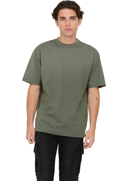 Onsfred Lıfe Rlx Ss Tee Noos Yeşil