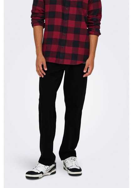 Only&sons Onsedge Straıght Box Taı Siyah Erkek Pantolon