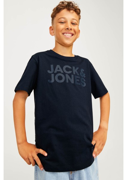 JJECORP LOGO TEE SS O-NEC Lacivert Erkek Çocuk Kısa Kol T-Shirt