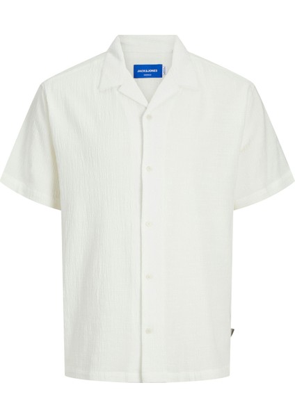 JORLUKE CRINKLE RESORT Beyaz Erkek Gömlek