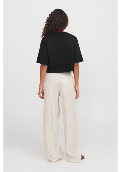 JXANDREA LOOSE SSTEE JRS Siyah Kadın Kısa Kol T-Shirt