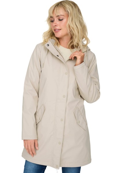 ONLSALLY RAINCOAT OTW NOO Bej Kadın Mont
