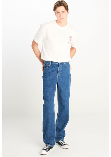 Asher Denim Pantolon Mavi Erkek Pantolon