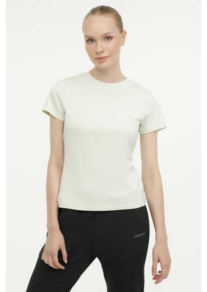 W-CT131 BASIC MODAL C NEC PASTEL YESIL Kadın Kısa Kol T-Shirt