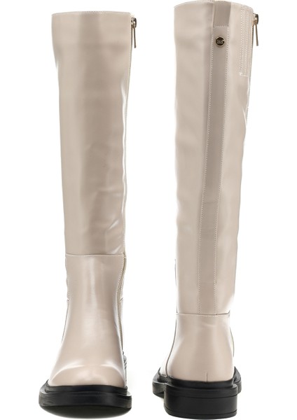 INCI CLAYA.Z 1PR Beyaz Kadın Düz Çizme