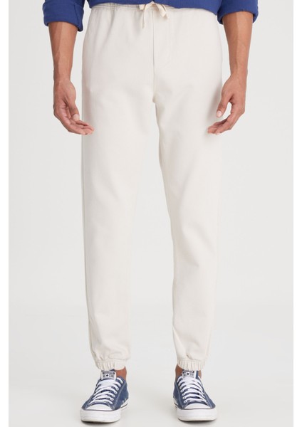 Jogger Örme Pantolon Bej Erkek Pantolon
