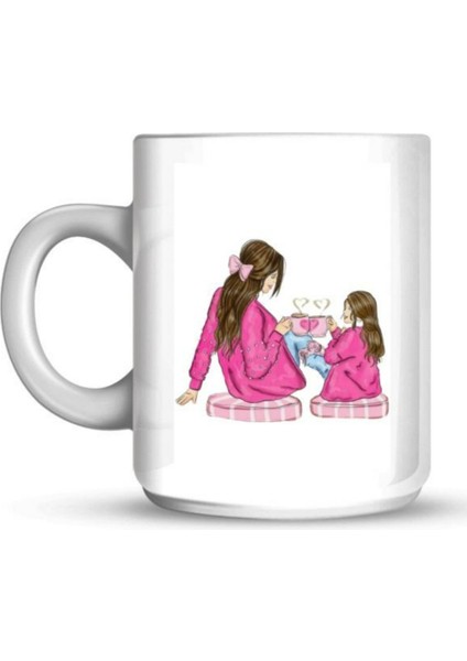 Mama Özel Tasarım Porselen Kupa Beyaz modelleri